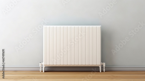 Wallpaper Mural radiator battery heating on the background of the wall Torontodigital.ca