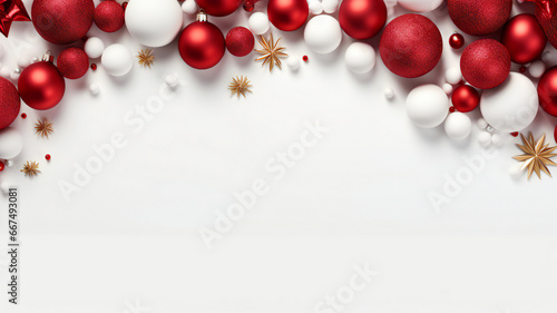 christmas background white with copy space, xmas celebration background