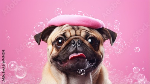 Pet grooming concept Adorab...