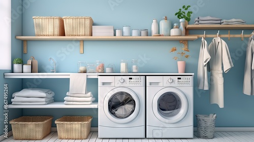 Laundry area with washer ba...