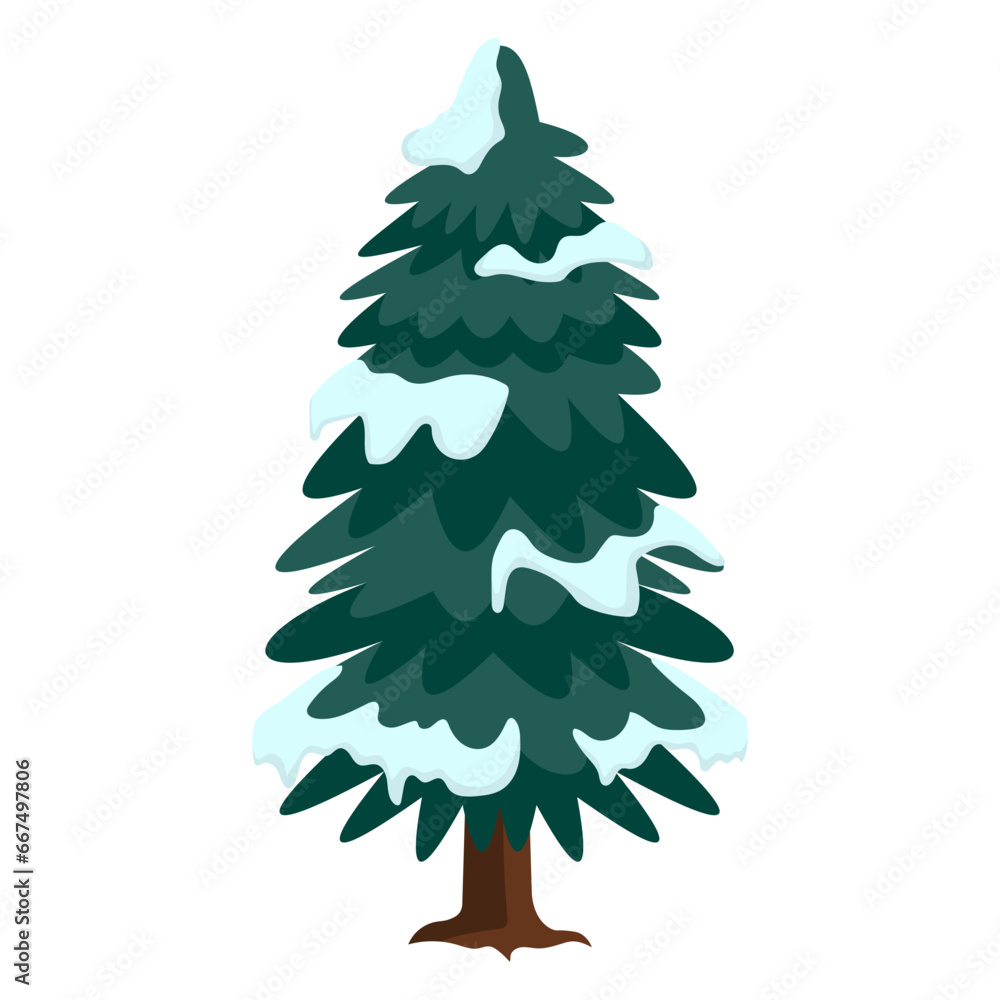 Obraz premium Christmas Tree Illustration