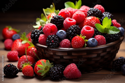 berries in a basket