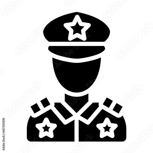Police Officer Icon Style