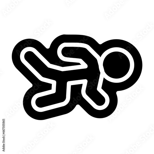 Murder Chalk Icon Style