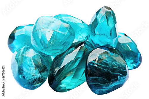 turquoise gemstone, png file of isolated precious stone on transparent background