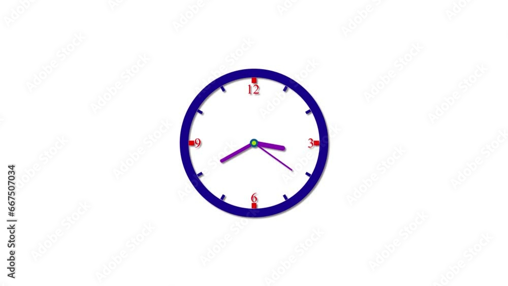 time lapse of clock on white background. time lapse of clock on white background.