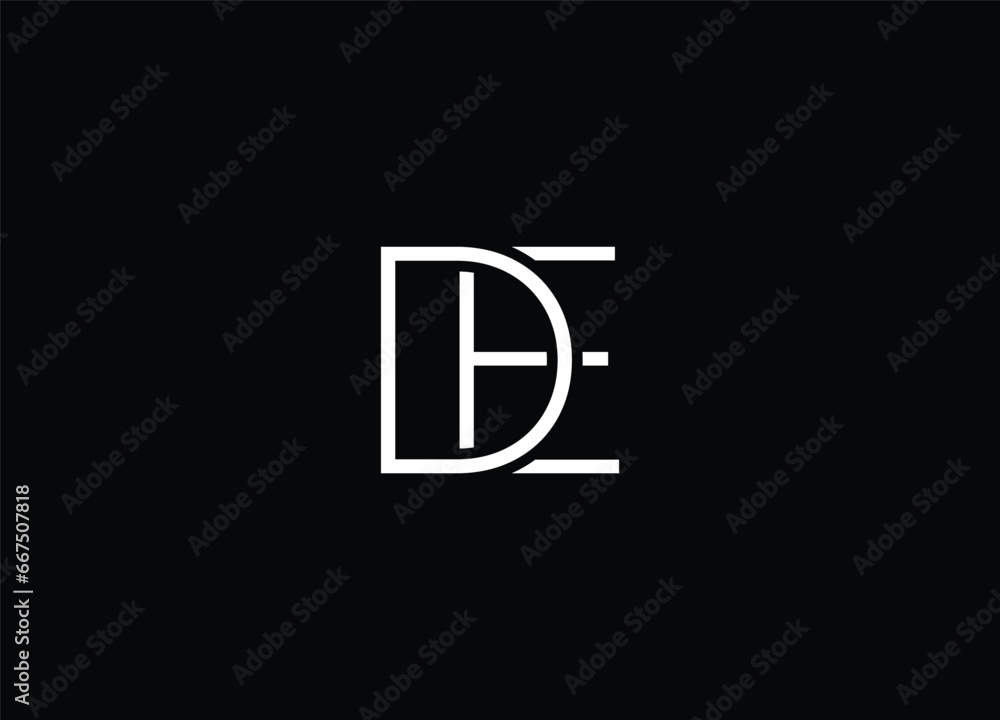 DE logo design and monogram logo DE logo design and monogram logo