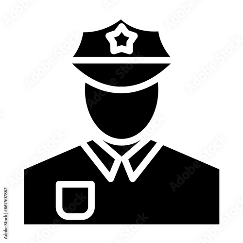 Police Man Icon Style