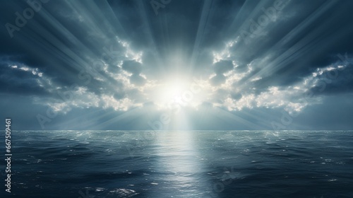 Sunbeams Dancing on the Sea s Surface 