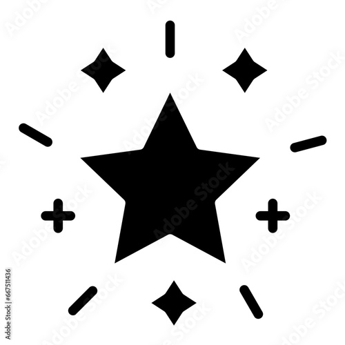 Glowing Star Icon Style