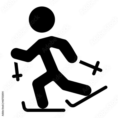 Ski Run Icon Style