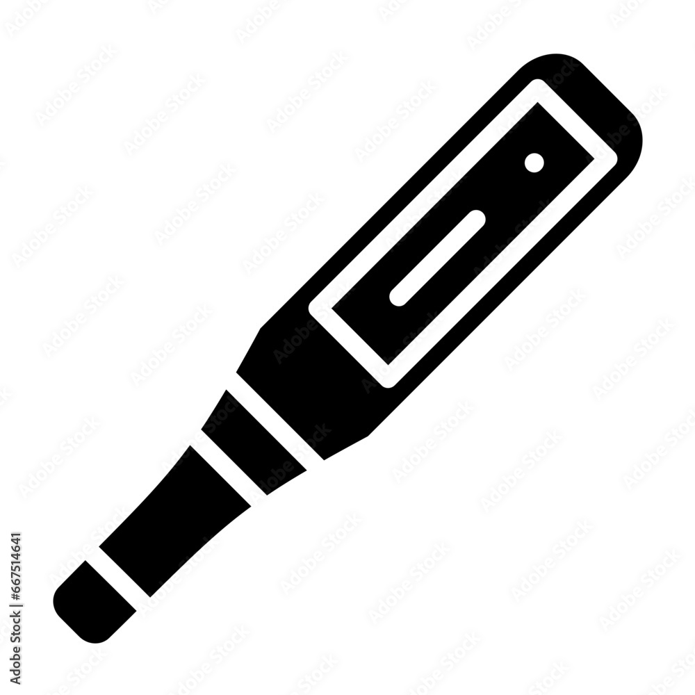 Digital Thermometer Icon Style Digital Thermometer Icon Style