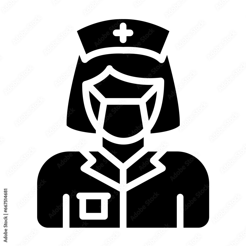 ER Nurse Icon Style