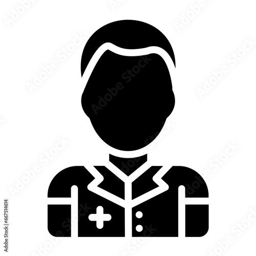 Caregiver Male Icon Style