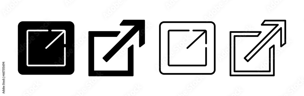 External link icon vector. hyperlink chain symbol. download, share, External link icon vector. hyperlink chain symbol. download, share,