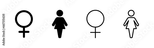 Female icon vector. toilet icon. restroom sign. gender