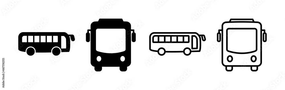 Bus icon vector. bus vector icon Bus icon vector. bus vector icon