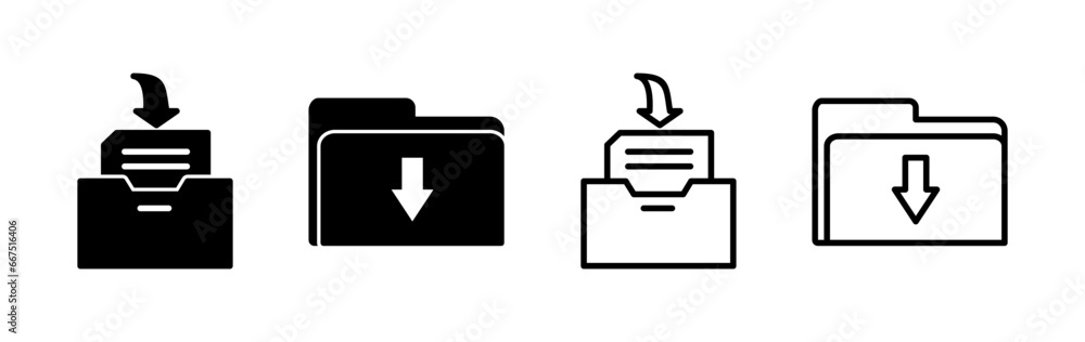 Archive icon vector. archive storage icon vector. folders icon. Archive icon vector. archive storage icon vector. folders icon.