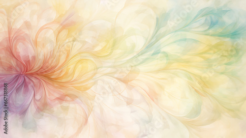 background spectrum floral ornament vintage wallpaper in multi-colored soft color design. copy space blank © kichigin19