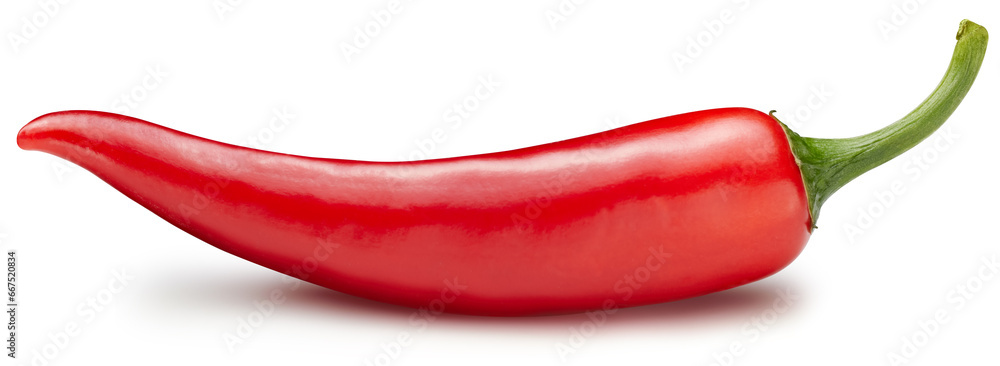 Peppers chili full macro shoot food ingredient on white isolated Peppers chili full macro shoot food ingredient on white isolated