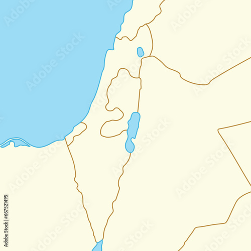 イスラエル周辺地図
