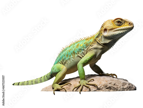 lizard isolated on a transparent background PNG  Generative Ai