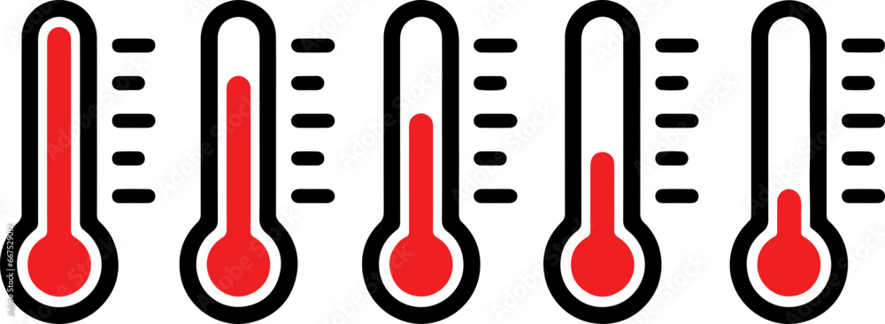 Pixel perfect icon set about temperature scale, weather sign, warm, cold, and hot cases. Isolated on white or transparent background, flat vector illustrations, simple design. Pixel perfect icon set about temperature scale, weather sign, warm, cold, and hot cases. Isolated on white or transparent background, flat vector illustrations, simple design.