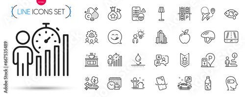 Pack of Group people, Gps and Lounger line icons. Include Cyber attack, Conjunctivitis eye, Apple pictogram icons. Charging station, Business statistics, Engineering team signs. Vector