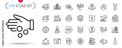 Pack of Shoulder strap, Construction building and Payment message line icons. Include Video content, Bicycle, Cyber attack pictogram icons. Fingerprint, Airplane travel, House protection signs. Vector