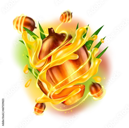 splash fruit, Oil, Cooking, Palm, oil extraction, cooking oil, trophical fruit photo