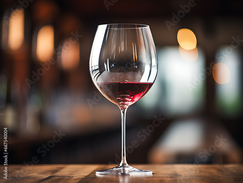 Half-filled Wine Glass
