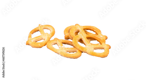pretzels isolated on white or transparent background