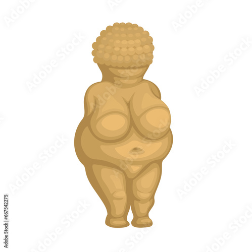 Venus Figurine Ancient Sculpture illustration Vector