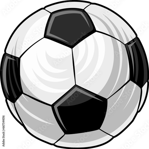 A Soccer Football ball cartoon sports icon illustration