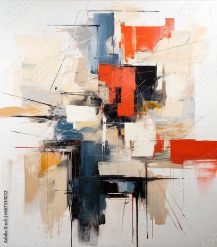 an abstract painting of two pieces, in the style of crumpled