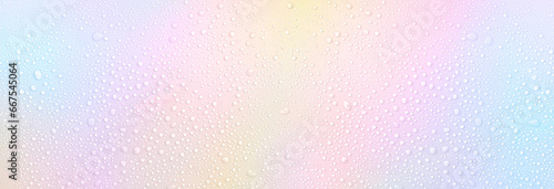 banner drops on a pastel background with space for text