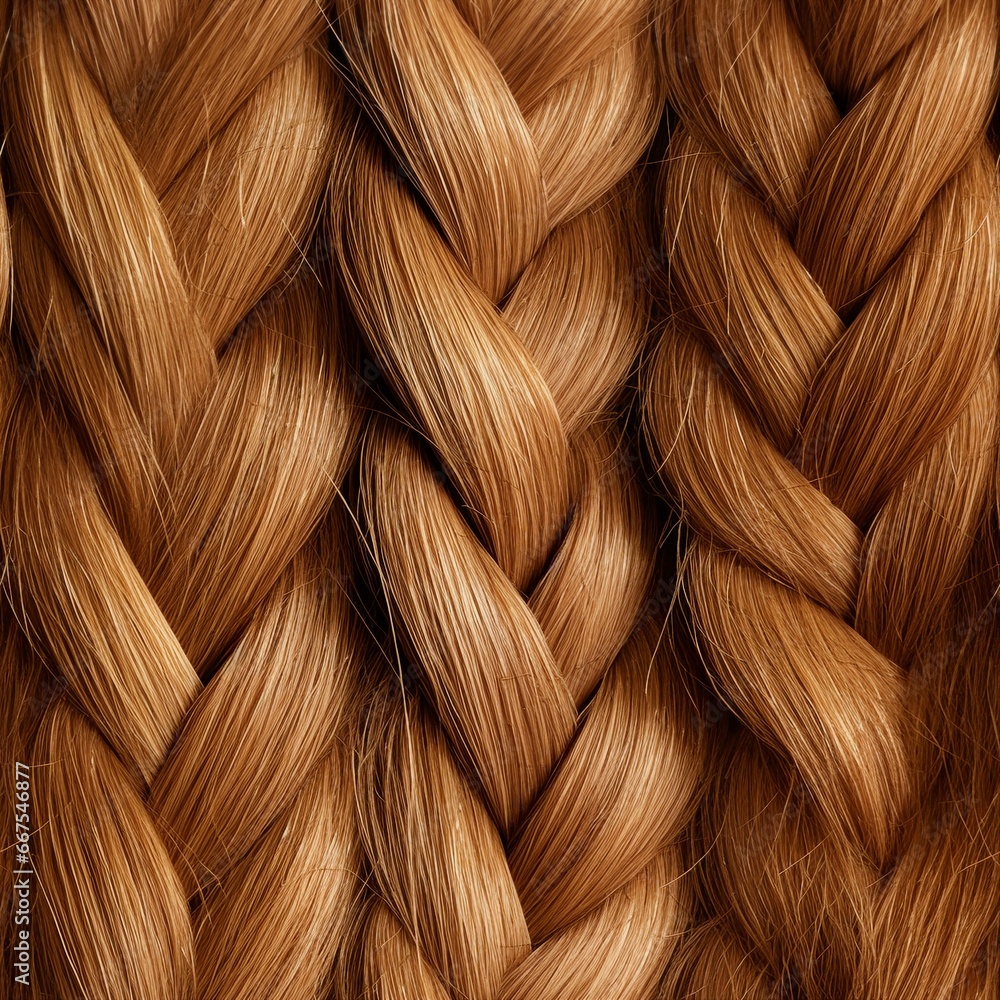High-resolution image of hair braid. seamless picture High-resolution image of hair braid. seamless picture