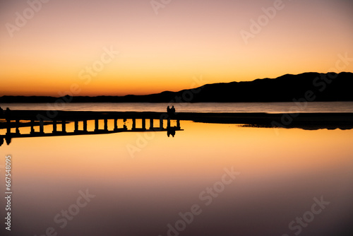 Golden Hour Reflections at Ebro Delta
