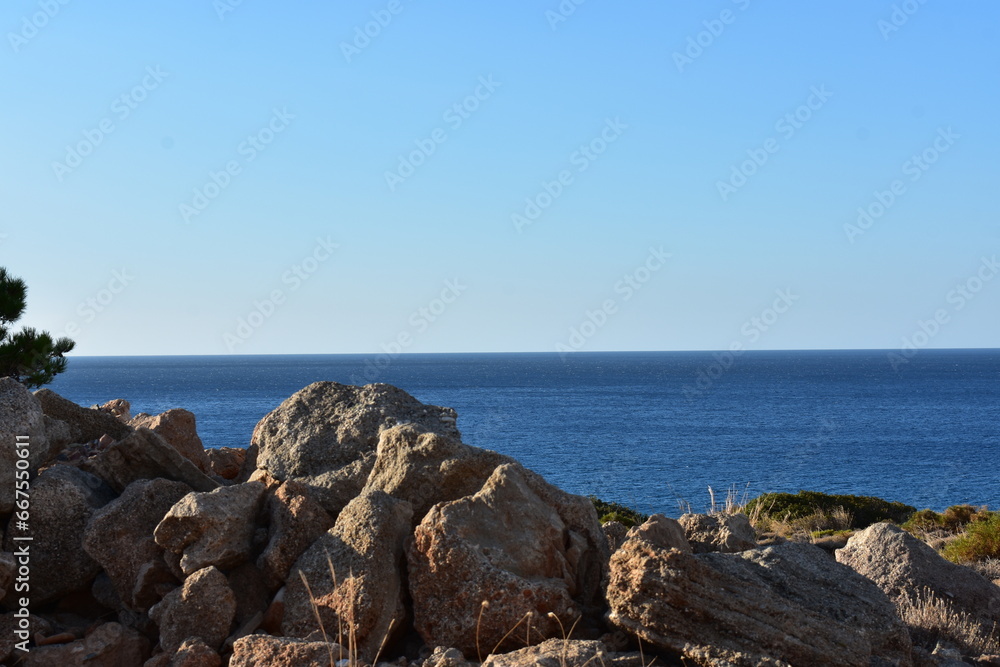 Crete summer 2023 Coast at sunrise