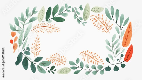 Abstract art background vector. Luxury minimal style wallpaper with golden line art flower and botanical leaves, Organic shapes, Watercolor. Vector background for banner, poster