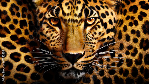 Close-up Portrait of a Spotted Leopard - Wildlife Photography © senadesign
