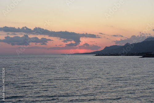 Crete summer 2023 Coast at sunset © Alexander