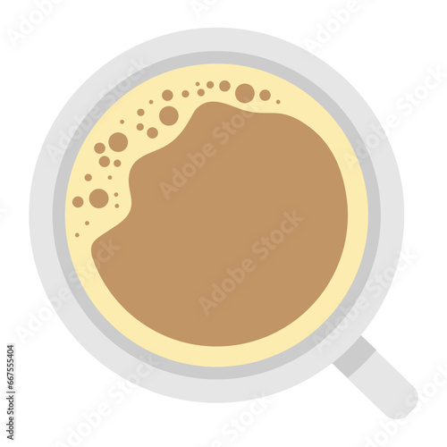 Coffee latte mug vector