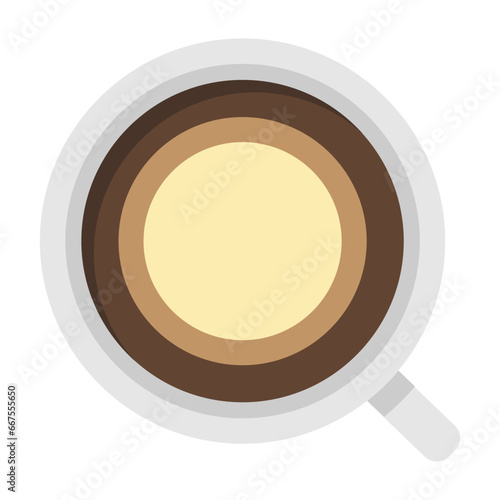 Coffee latte mug vector