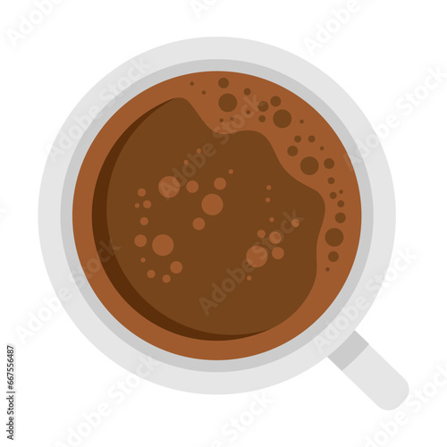 Coffee latte mug vector
