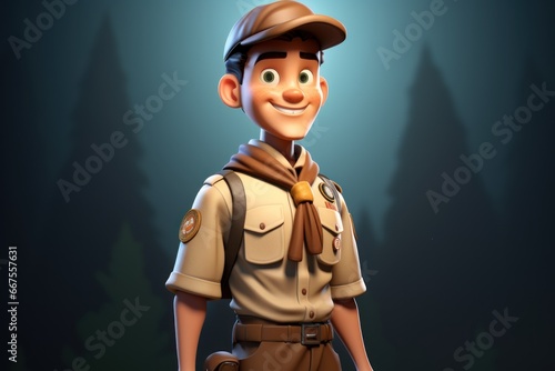 american boy scout cartoon