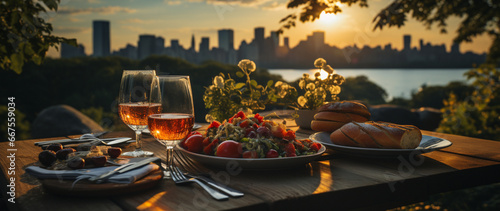 New York City: Morgenstimmung beim Picknick photo