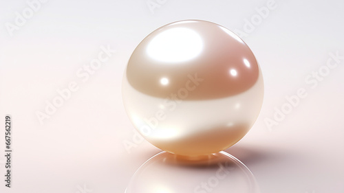 Ai Rendering of a realistic pearl