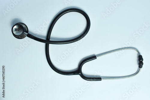 Used black statoscope isolated on white background