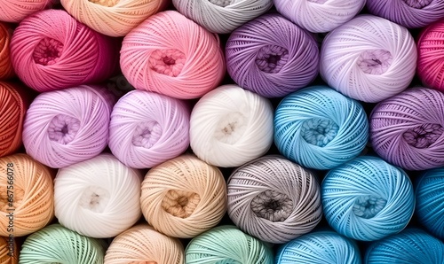 wool of various colors,Generative AI